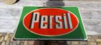 NOG EEN MOOI OUD EMAILLE PERSIL BORD MET DE AFMETINGEN VAN 5, Ophalen of Verzenden, Zo goed als nieuw, Reclamebord
