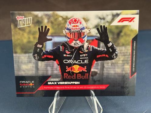 Max Verstappen 1st to win 10 consecutive races Topps Now F1, Hobby en Vrije tijd, Stickers en Plaatjes, Nieuw, Plaatje, Ophalen of Verzenden