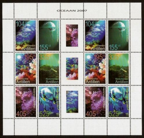 Nederlandse Antillen V1746/51 postfris Onderwaterleven 2007, Postzegels en Munten, Postzegels | Nederlandse Antillen en Aruba