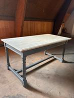 Houten eettafel - 160cm - voor 4 personen, Ophalen, Minder dan 50 cm, Gebruikt, Eikenhout