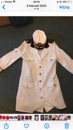 Carnaval kapiteins jurkje met pet, Ophalen of Verzenden, Zo goed als nieuw, Overige maten