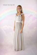 Elegante galajurk maat M, Maat 38/40 (M), Beige, Ophalen of Verzenden, Zo goed als nieuw