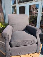 Donkergrijze fauteuil, Huis en Inrichting, Fauteuils, Ophalen, Gebruikt