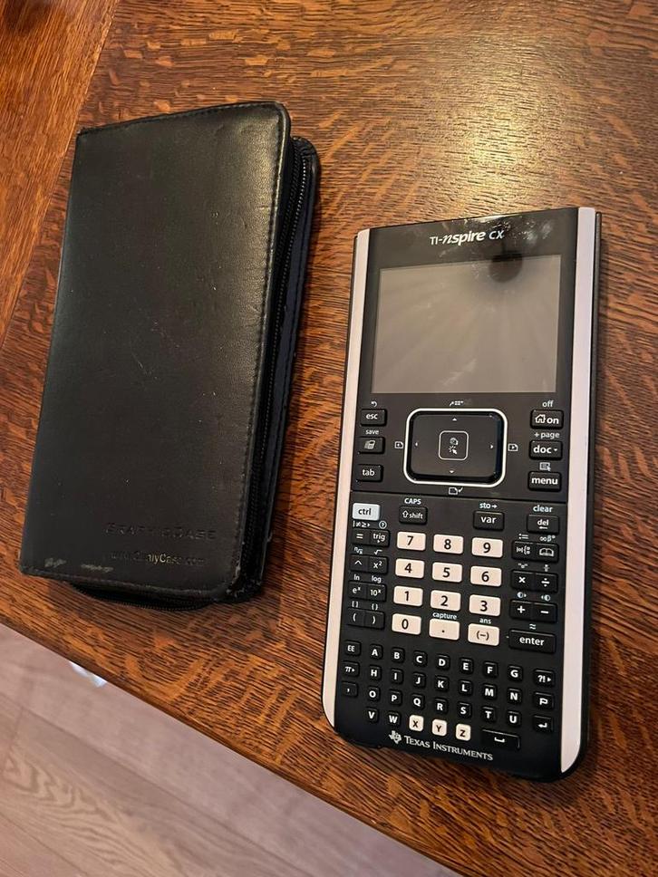 TI-Nspire CX grafische rekenmachine van Texas Instruments, Diversen, Rekenmachines, Zo goed als nieuw, Grafische rekenmachine