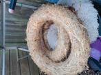 Grote stro krans, Huis en Inrichting, Woonaccessoires | Kransen, Ophalen of Verzenden, Zo goed als nieuw