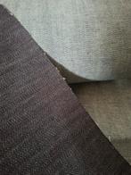 Circa 15 meter donkerblauwe denim stof op de rol, Blauw, 120 cm of meer, Ophalen of Verzenden, Katoen