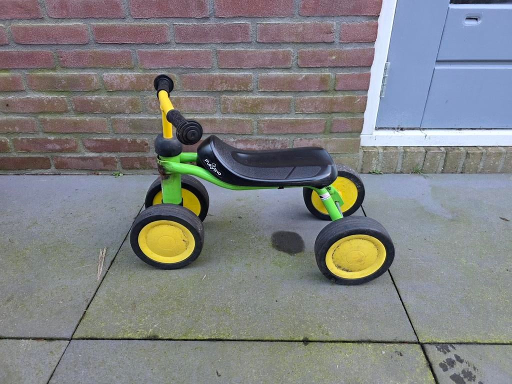Puky Pukylino Loopfiets - Groen/Geel, Kinderen en Baby's, Speelgoed | Buiten | Voertuigen en Loopfietsen, Ophalen, Gebruikt, Loopfiets