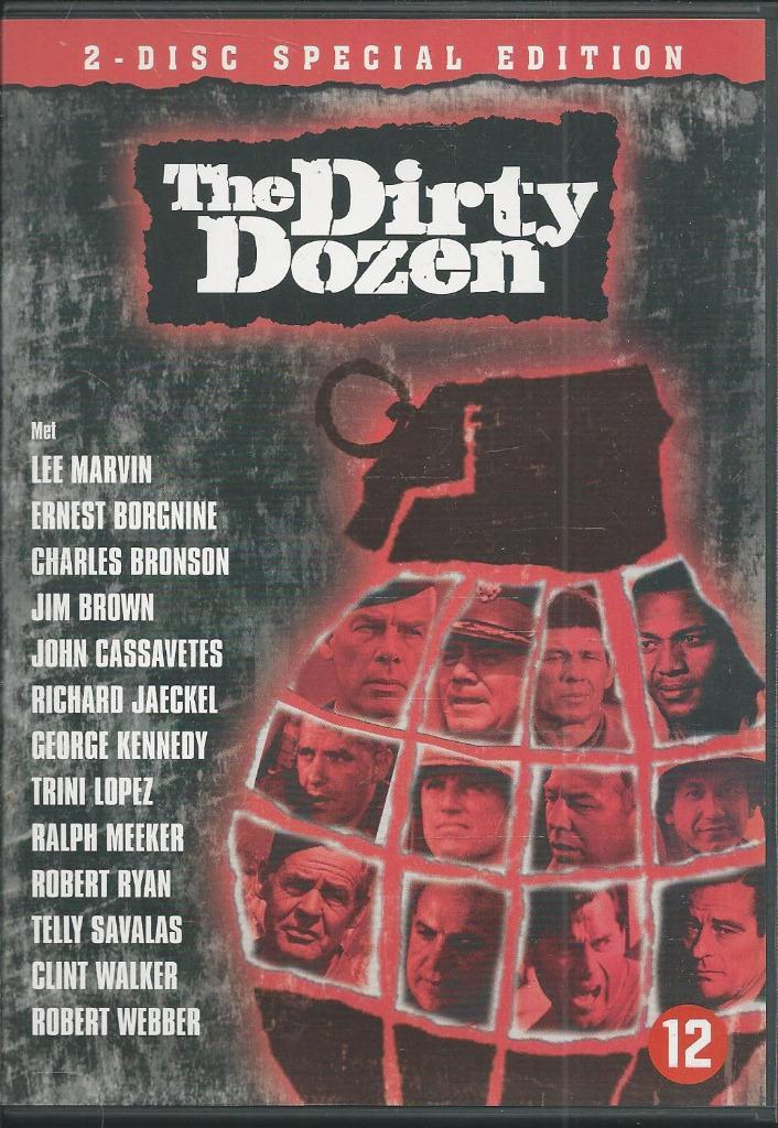 The dirty dozen met o.a. Lee Marvin, Ernst Borgnine ( 2 disc, Cd's en Dvd's, Dvd's | Klassiekers, Nieuw in verpakking, Actie en Avontuur