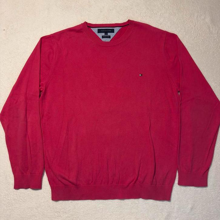 Tommy Hilfiger Trui roze Premium Cotton XL, Kleding | Heren, Truien en Vesten, Zo goed als nieuw, Maat 56/58 (XL), Roze, Ophalen of Verzenden