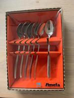 Amefa dessertlepels 6 stuks, Ophalen of Verzenden, Zo goed als nieuw, Rvs of Chroom, Vaatwasserbestendig