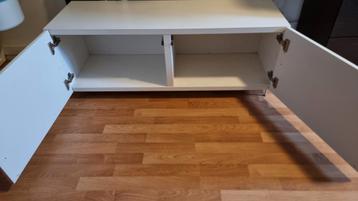 Wit IKEA TV-meubel (BESTÅ), kast 120cm, hangkast, wandkast - afbeelding 2