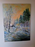Wintergezicht H Poeder 1964, Antiek en Kunst, Ophalen of Verzenden