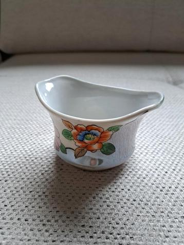 Vintage Japans sauskommetje met bloemenprint  beschikbaar voor biedingen