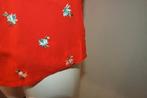 King Louie vuur rode top kleurrijk bloemetjes stiksel M, Maat 38/40 (M), Verzenden, Zo goed als nieuw, King Louie