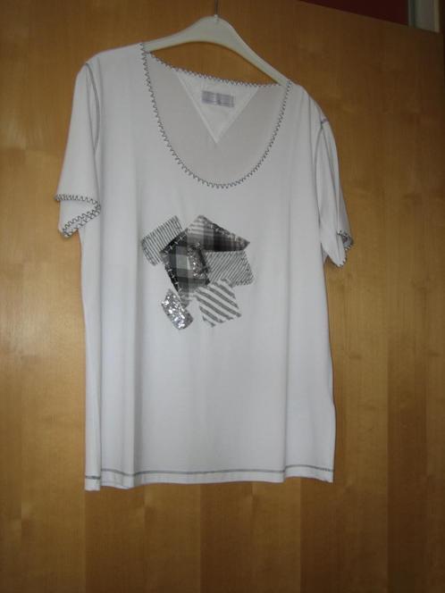 heel mooi dames t-shirt van LISA Campione, maat 44   ZGAN, Kleding | Dames, T-shirts, Zo goed als nieuw, Maat 42/44 (L), Wit, Korte mouw