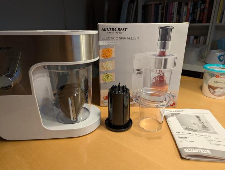 Elektrische Spiraalsnijder - Perfect voor Groentespiralen!, Witgoed en Apparatuur, Keukenmixers, Nieuw, 1 tot 2 liter, 1 snelheid