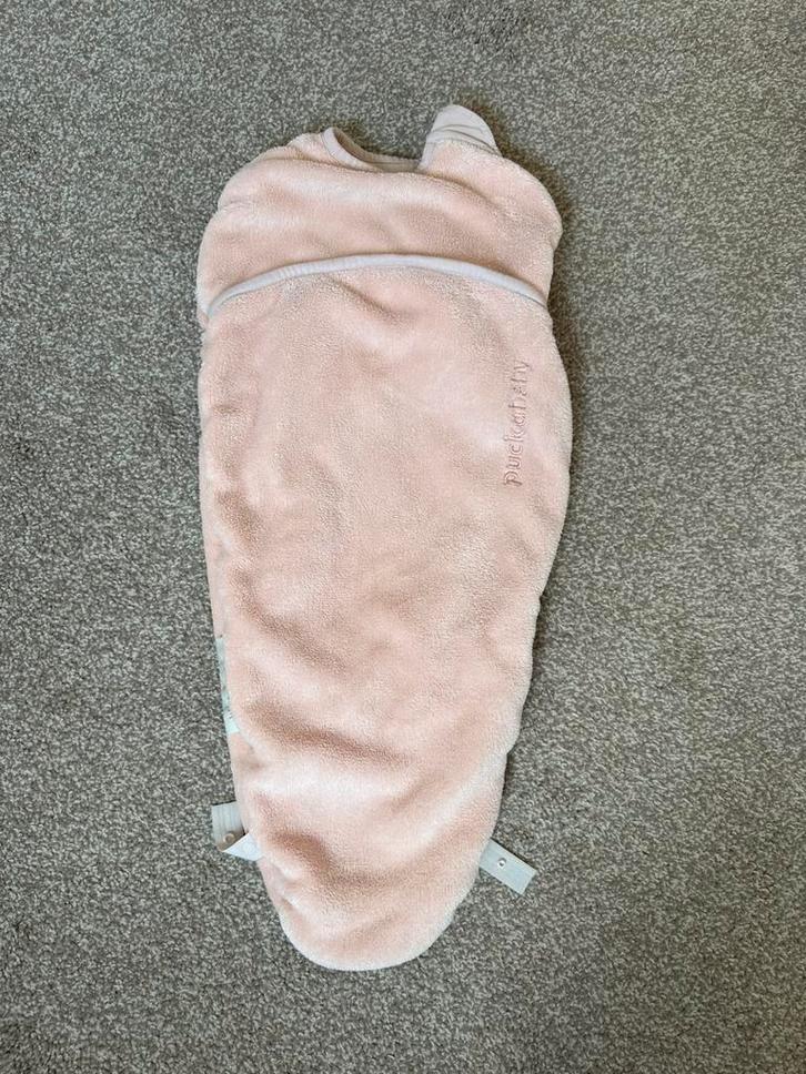 Puckababy Piep Winter Inbakerslaapzakje 0-3m Peach Teddy, Kinderen en Baby's, Dekens, Slaapzakjes en Inbakerproducten, Zo goed als nieuw