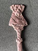 Vintage verzilverd Boxer lepeltje dierenbescherming, Antiek en Kunst, Antiek | Bestek, Ophalen of Verzenden