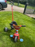 Smoby Driewieler met duwstang Cars, Ophalen, Gebruikt, Duwvoertuig