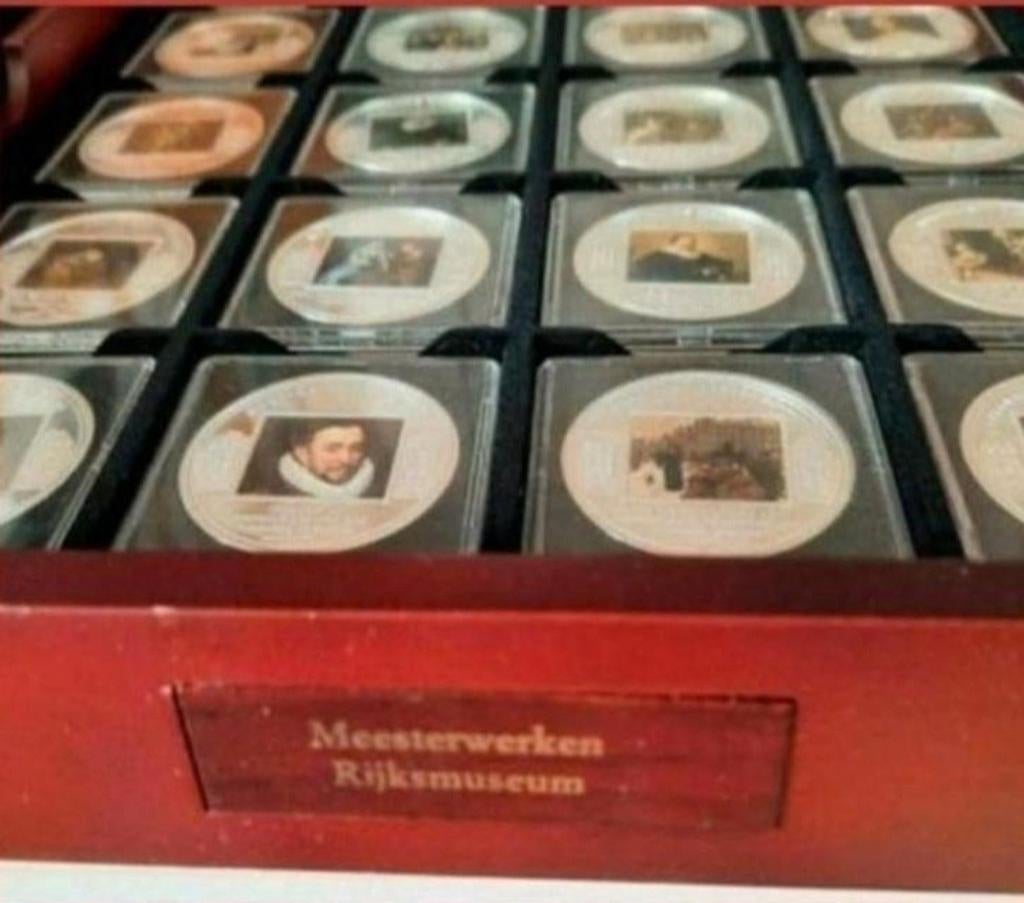 MEESTERWERKEN RIJKSMUSEUM VERZILVERD KAVEL NR 188, Koning Willem III, Overige waardes, Geboorte of Huwelijk, Verzenden