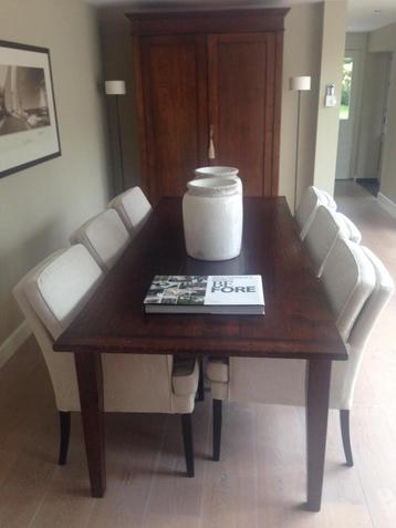 Eettafel met stoelen beschikbaar voor biedingen