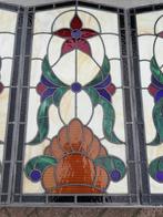 Prachtige Tiffany ramen 1 raam 93x60 en 3 stuks 93x48 cm, Huis en Inrichting, Woonaccessoires | Overige, Zo goed als nieuw, Ophalen