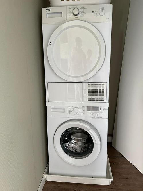 Wasmachine + droger set – Beko, Witgoed en Apparatuur, Was-droogcombinaties, Zo goed als nieuw, 8 tot 10 kg, Minder dan 85 cm