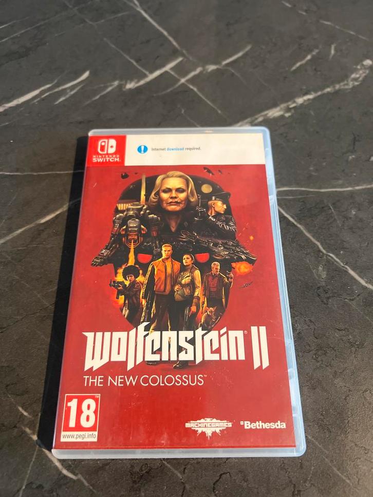 Wolfenstein II: The New Colossus - Nintendo Switch, Spelcomputers en Games, Games | Nintendo Switch, Gebruikt, Shooter, 1 speler
