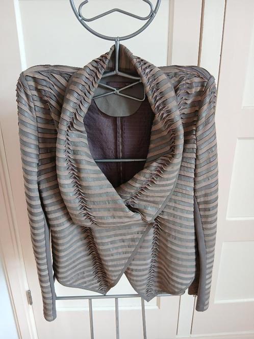 Vestje met leder  DNA maat 6 zgan, Kleding | Dames, Truien en Vesten, Zo goed als nieuw, Maat 42/44 (L), Overige kleuren, Verzenden