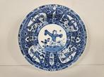 Blauw wit wandbordje Wan Li porselein, China, begin 20e eeuw, Antiek en Kunst, Ophalen of Verzenden
