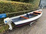 Mooie stalen Vlet met Honda 8pk 4 takt, vis/tourboot, Watersport en Boten, Ophalen, Gebruikt, Tot 10 pk, Staal