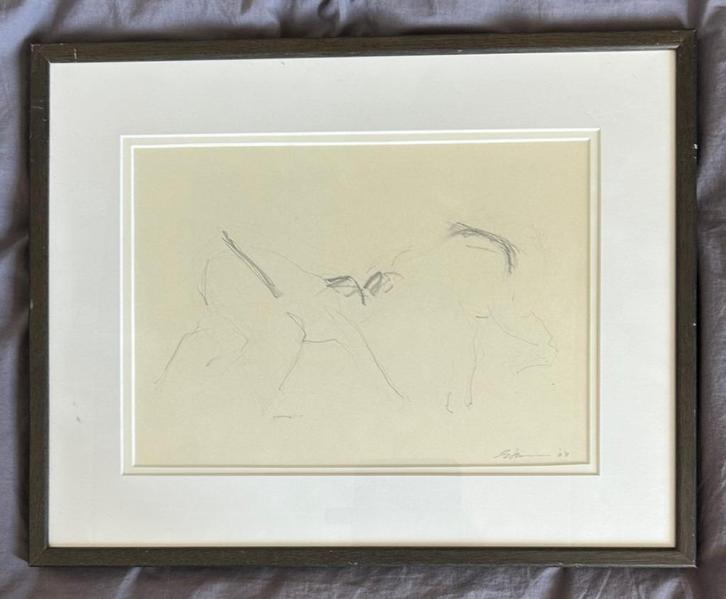 Japanse worstelaars, Antiek en Kunst, Kunst | Schilderijen | Klassiek, Ophalen of Verzenden