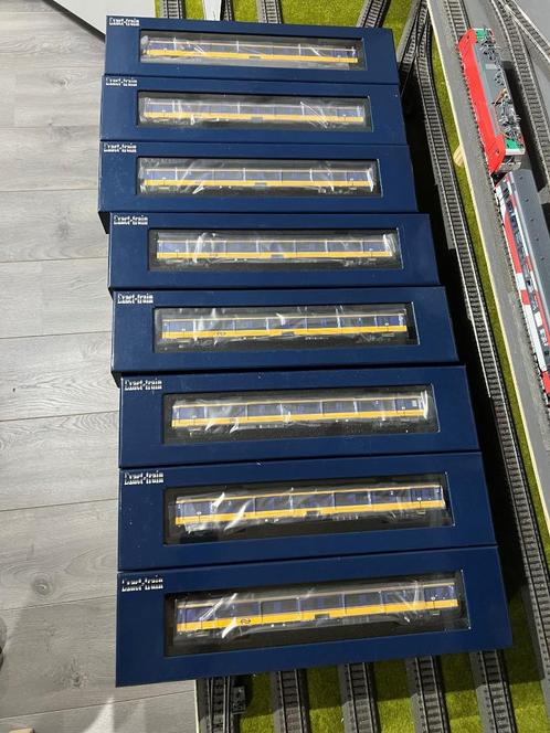 Exact-Train voor Marklin 8 verschillende ICR rijtuigen NS, Hobby en Vrije tijd, Modeltreinen | H0, Zo goed als nieuw, Wagon, Wisselstroom