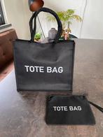 Nieuwe tas zwart jute. Met klein portemonnee tasje, Ophalen of Verzenden, Nieuw