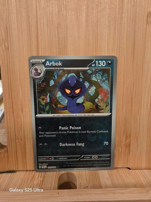 Arbok Temporal Forces reverse holo 101/162, Hobby en Vrije tijd, Verzamelkaartspellen | Pokémon, Zo goed als nieuw, Losse kaart