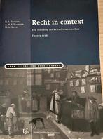 Recht in context - Inleiding rechtswetenschap, Boeken, WO, H.S. Taekema, A.M.P. Gaakeer, M.A. Loth, Gamma, Ophalen
