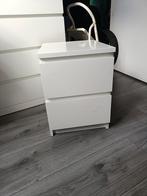 Witte IKEA Nachtkastje - Opknapper!, Ophalen, Gebruikt, Minder dan 45 cm
