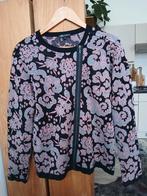 Didi vest roze zwart XL (L) schuine rits trui vestje, Zwart, Maat 42/44 (L), Didi, Ophalen of Verzenden