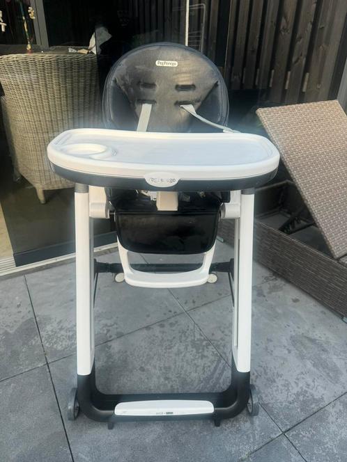 Peg-perego made italie kinderstoel zwart kunstleerleer, Kinderen en Baby's, Kinderstoelen, Ophalen of Verzenden