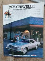 Chevrolet Chevelle Brochure - 1975 Model, Chevrolet, Chevrolet, Ophalen of Verzenden, Zo goed als nieuw