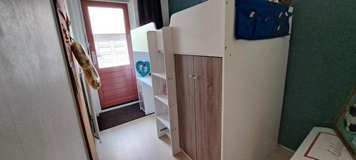 Hoogslaper van ikea met kast en bureau, Kinderen en Baby's, Kinderkamer | Stapelbedden en Hoogslapers, Gebruikt, Hoogslaper, Ophalen