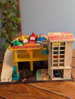 Vintage auto garage Fisher Price!, Kinderen en Baby's, Speelgoed | Fisher-Price, Ophalen, Gebruikt, Speelset