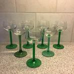 Set van 7 glazen, 125 ml, 16 cm hoog, 6 cm doorsnede, i.g.st, Glas, Overige stijlen, Glas of Glazen, Gebruikt