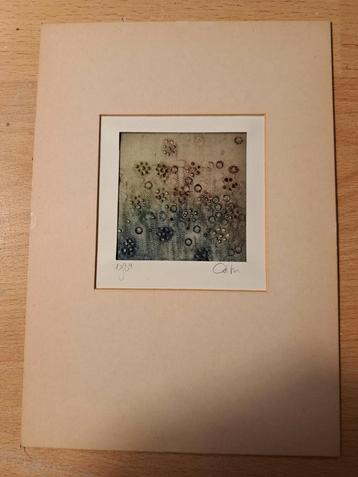 Mooie verfijnde tekening/gravure in een passe-partout van 14 beschikbaar voor biedingen