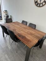 XOOON eettafel met 6 stoelen, Ophalen, 50 tot 100 cm, Zo goed als nieuw, 150 tot 200 cm