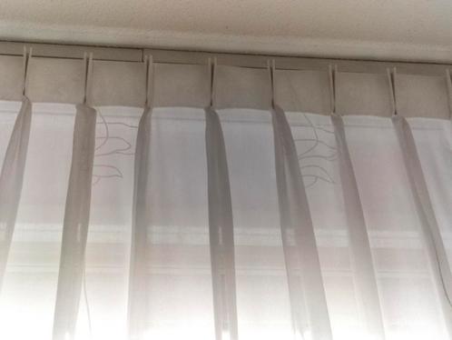 Off white Inbetween 330 br x 260 hoog, dubbele vlinderplooi, Huis en Inrichting, Stoffering | Gordijnen en Lamellen, Gebruikt
