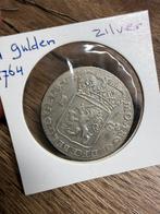 1 gulden 1764 Gelderland, 1 gulden, Vóór koninkrijk, Zilver, Ophalen of Verzenden