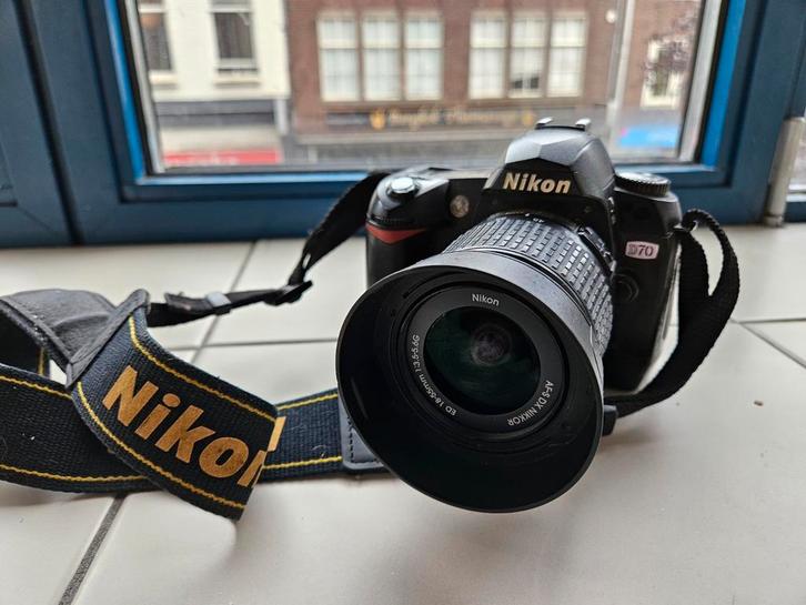 Nikon D70 met accessoires, Audio, Tv en Foto, Fotocamera's Digitaal, Gebruikt, Spiegelreflex, Nikon, Ophalen of Verzenden