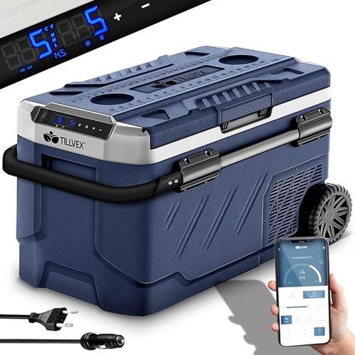 Compressor koelbox 50 Liter  Tillvex blauw, Caravans en Kamperen, Koelboxen, Nieuw, Koelbox, Compressor, Ophalen of Verzenden