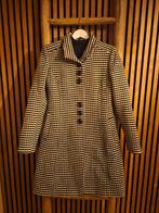 Mantel jas met pied-de-poule print Ventiuno, Kleding | Dames, Jassen | Winter, Zwart, Zo goed als nieuw, Maat 34 (XS) of kleiner